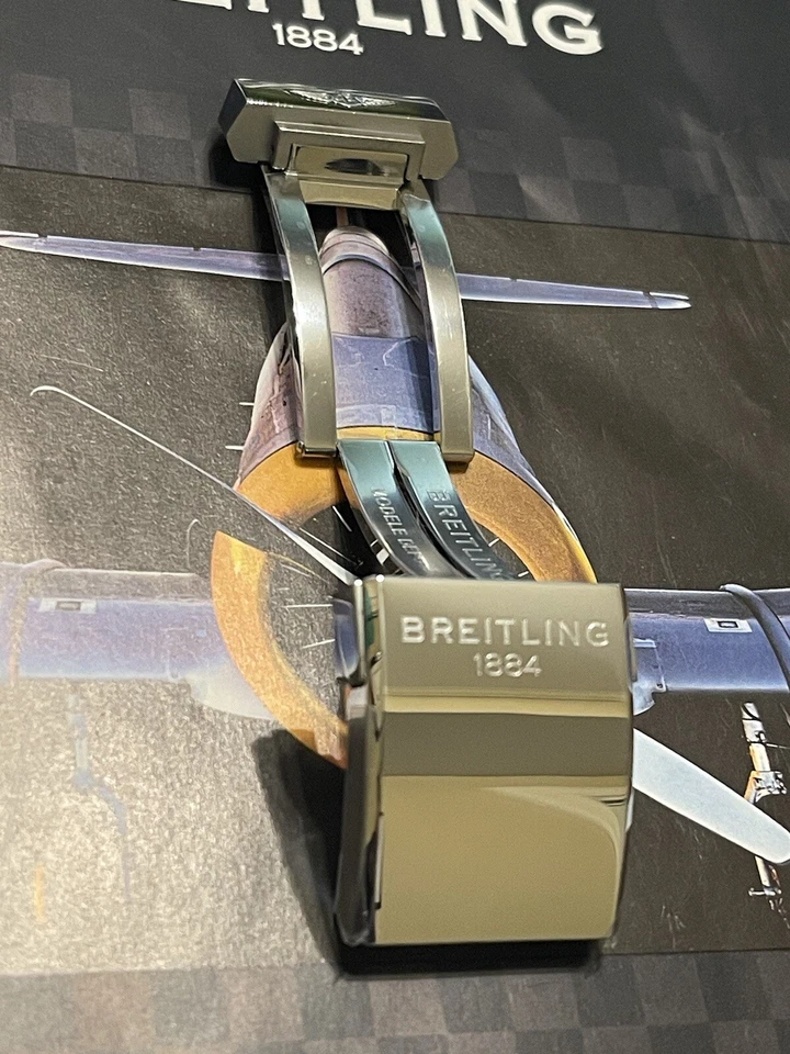 Fecho de implantação/implantação Breitling 20mm aço inoxidável polido A20D.4 - Imagem 2 de 4