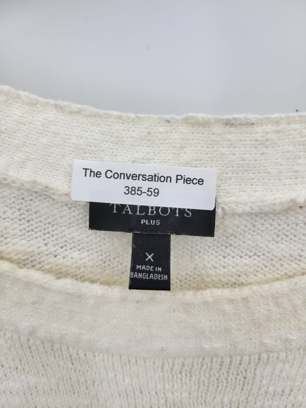 Talbots Sweater Womens Plus X Ivory Multicolor St… - image 8