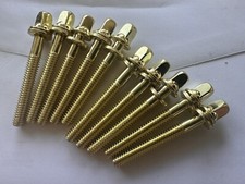 10 Drum Tension Rod 1.65 42mm Brass Washers THREAD 7/32"