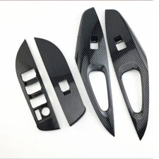 For Toyota Corolla 2019-2022 Carbon Fiber Inner Window Switch Panel Trim Cover