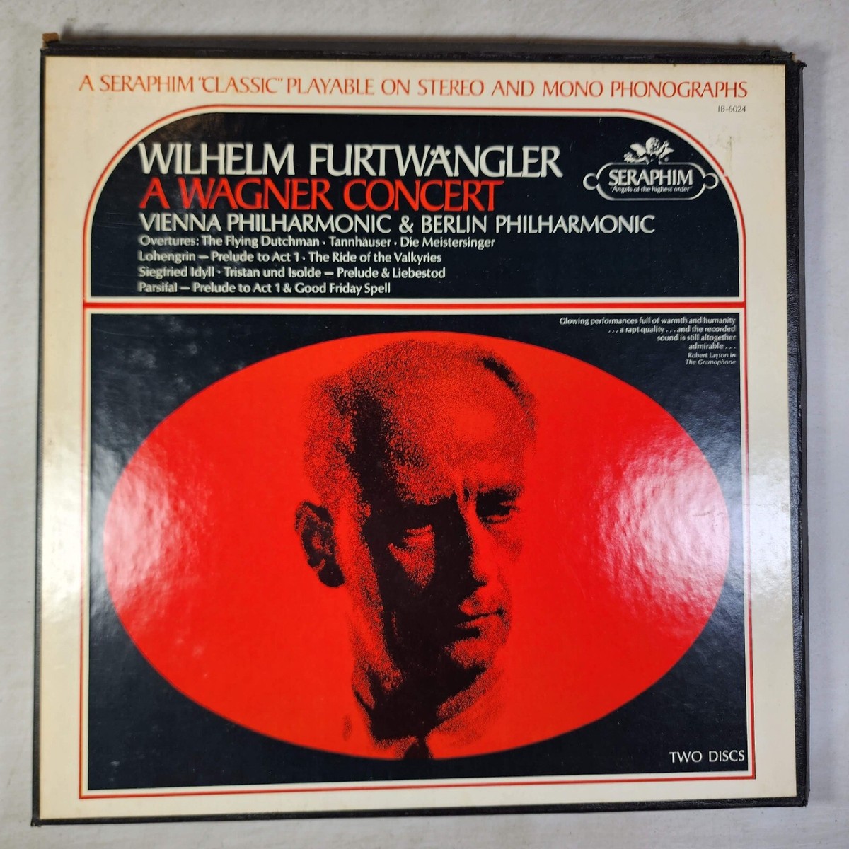 A Wagner Concert Wilhelm Furtwangler 1960 Vintage Vinyl Record Album LP