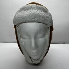 Carhartt Hat Infant Toddler Brown Sherpa Lined Chin Strap Ear Flap Cover