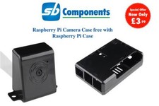 Free Black Raspberry Camera case with Raspberry Pi 3 Model B Case Black Case