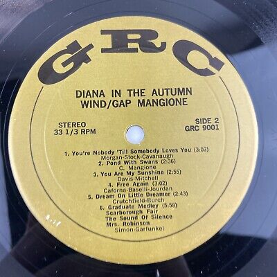 Gap Mangione Diana in the Autumn Wind LP GRC 9001 | eBay Gap Mangione Diana in the Autumn Wind LP GRC 9001 | eBay