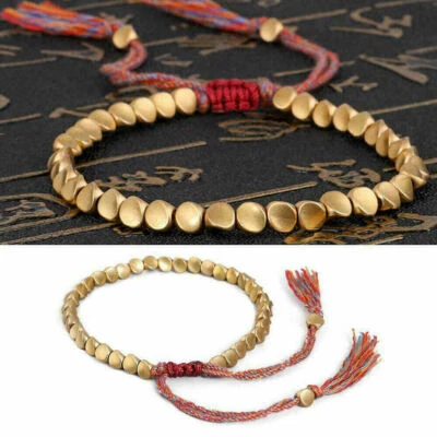 Kupfer Perlenarmband Tibetische Buddhistisch Geflochtene Armband Handgemachte - Bild 1 von 4