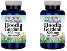 Hoodia Gordonii Extract 800mg 2X180 Caps Natural Whole Herb