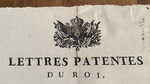 JUIFS. Affiche, Lettres patentes du Roi, Sur un Décret de l'Assemblée nationale, - Bild 3 von 7
