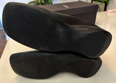 NIB VINTAGE COSTUME NATIONAL HOMME BLACK LEATHER SHOES MEN'S SIZE