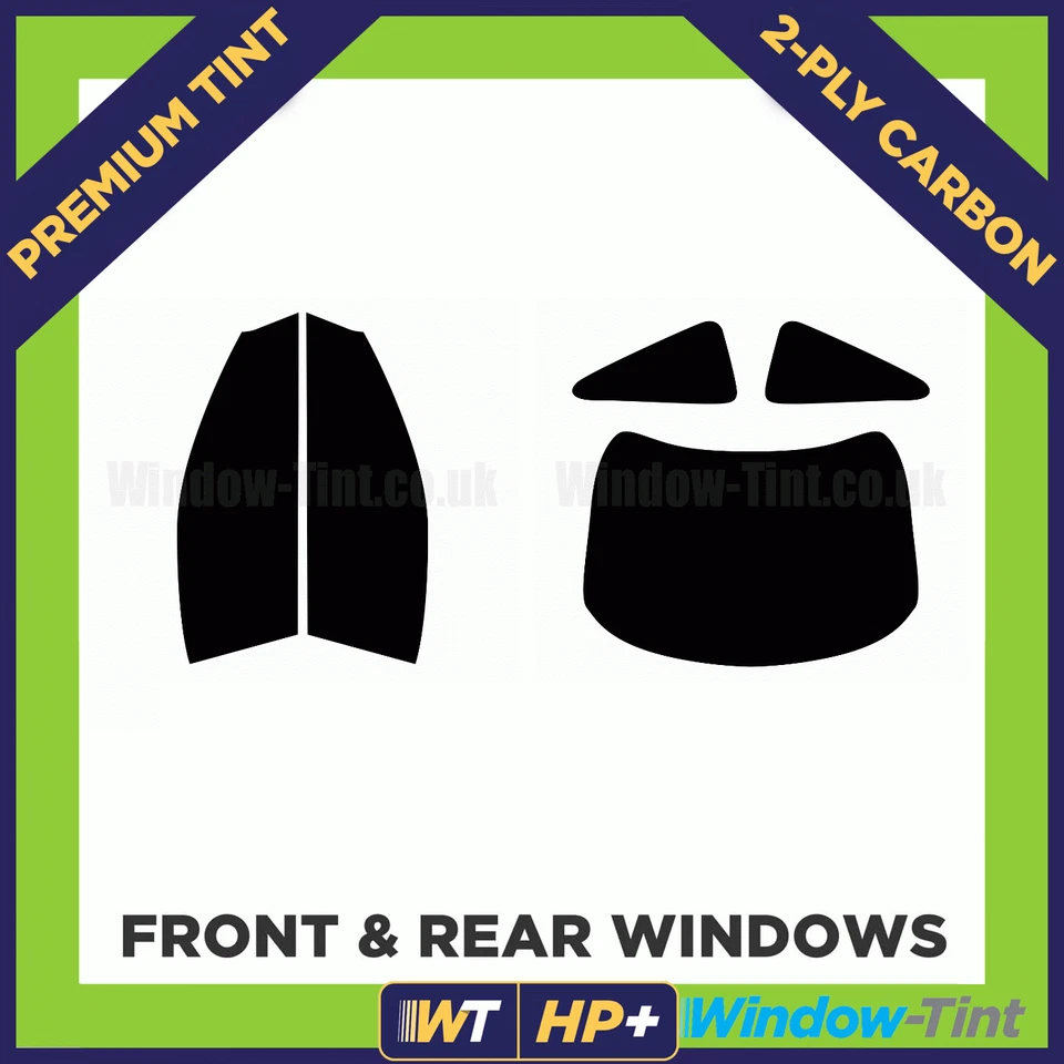 For Ford Cougar 2-door Coupe 98-02 Carbon Pre Cut Window Tint Full 2-ply HP+ - Image 2 of 4