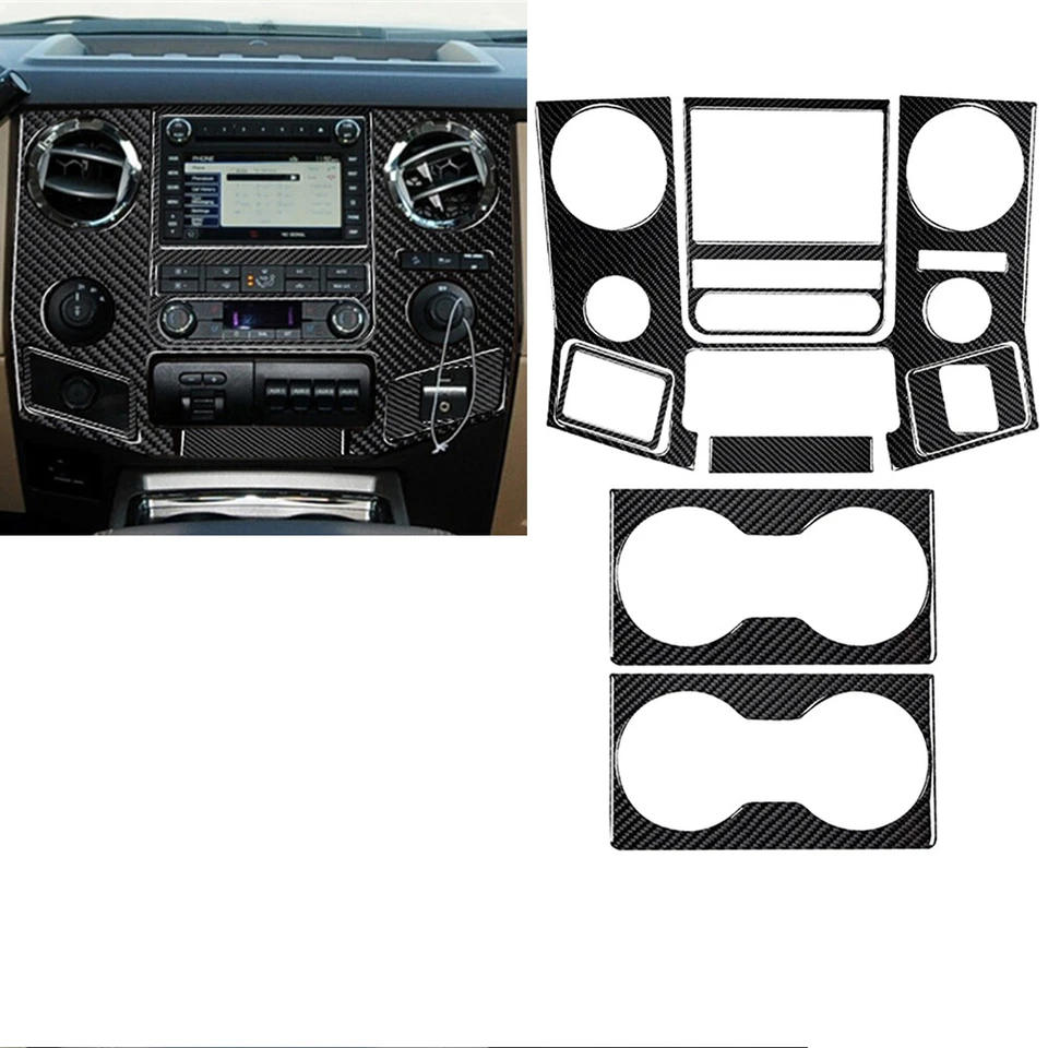 Carbon Fiber For Ford F-250 F-350 Full Kits Interior Trim - Image 2 of 4