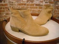 Sole Society Carson Sand Tan Suede Pull on Ankle Boot 7 NEW