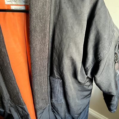 Visvim Sanjuro Kimono Down Jacket 17AW / Black mud dye / Size 2