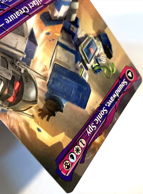 MTG   Steoundwave, Sonic Spy  シャッタード・グラス Soundwave, Sonic Spy Shuttered Glass FOIL 1枚 (Used) （113367333