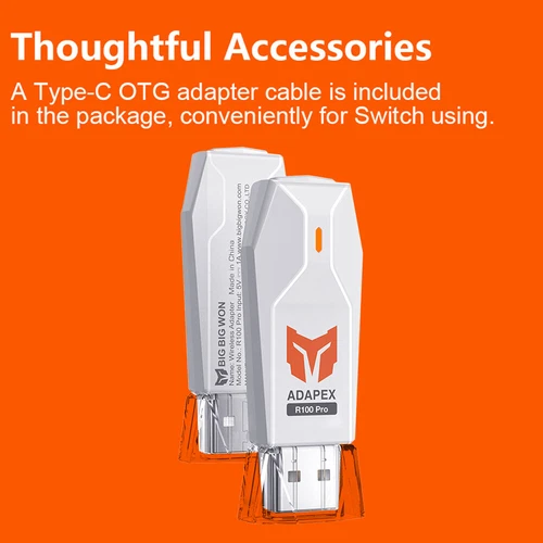 BIGBIG WON R100 Pro Wireless USB Adapter For Switch PS4 PS5 XBOX One S Gamepad - Bild 6 von 12