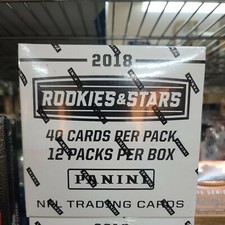 2018 Panini Rookies & Stars Football Fat Pack Cello Box - New Sealed - 12 Packs