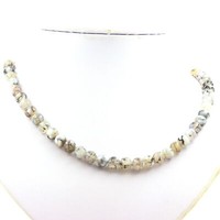 Mineralien Und Edelsteine. Halskette Perlen Achat Drachenadern 8 Mm Chai