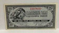 25c Canadian Tire Coupon Money V4428090 Rare Variety Missing Border Fmb6
