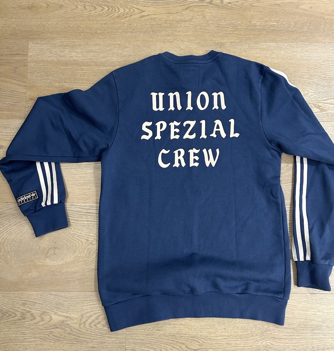 Blue Adidas Spezial By Union La Crew Sweat Adidas SPEZIAL X UNION