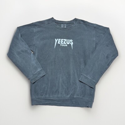 Kanye West Yeezus Tour Pullover Crewneck Sweatshirt Mens S Gray