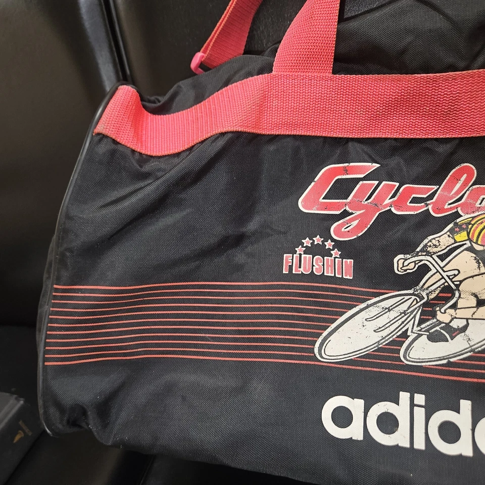 RARO De Colección Adidas Cyclone Flushin Ciclismo 948 Bolsa de Lona Gimnasio Equipaje Deportivo Foto 4 de 4