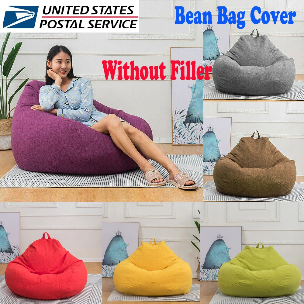 New Extra Large Bean Bag Chairs Couch Sofa Cover Indoor Lazy