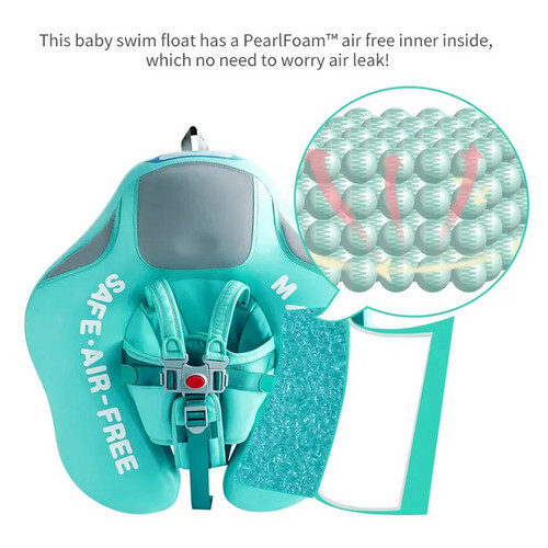 Infant Swim Trainer Baby Swim Float Chest Swimming Ring Green Aid Toys - Picture 3 of 9
