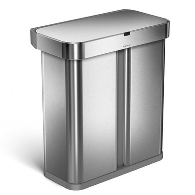 simplehuman Dual-Compartment Sensor Trash Can Others 58L Voice Motion Kitchen