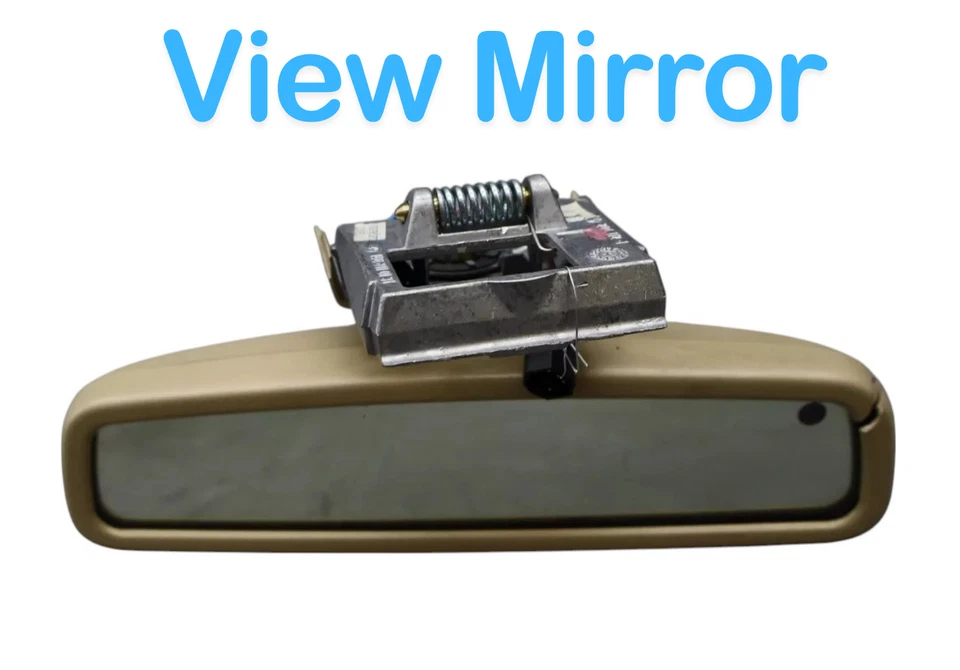 97-02 Mercedes R129 SL320 SL500 Interior Rear View Mirror Beige 1298102617 Oem - Image 3 of 4