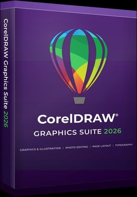 Corel CorelDRAW Graphics Suite 2026 / Grafikbearbeitung Software Windows & macOS