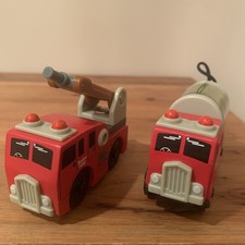 Thomas  Friends Wooden Sodor Fire Hook  Ladder and Water Tanker Set