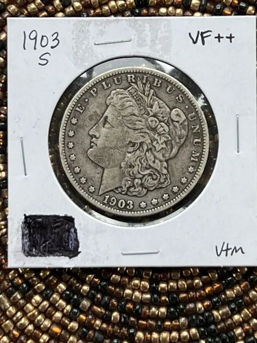 1903-S Morgan Silver Dollar $1 VF++ High-End VF – VAM Variety? – Better Date