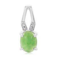Cavill Chrysopras SilberanhäNger 0,76Ct Oval Cabochon 925 Silber Damen