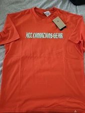 NWT Nike ACG T-Shirt Hiking  Iguana Picante Red Sz Medium  HJ0884-633