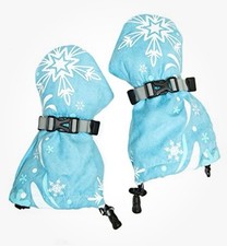 Mitty Kids Size 12mo Blue Snowflake Mittens Warm Veyo Girls