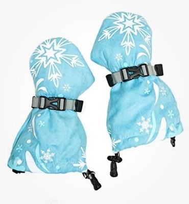 Mitty Kids Size 12mo Blue Snowflake Mittens Warm Veyo Girls