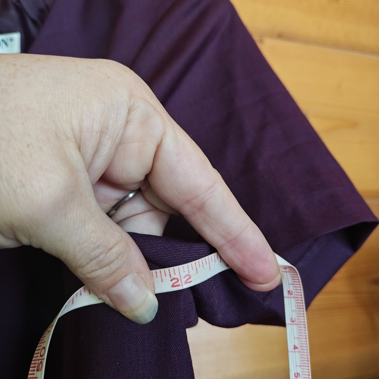 Pendleton Purple Wine Wool Blend Lined Shift Care… - image 6