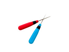 2X Non-slip Ergonomics Handle Awl(Straight) for Leathers, Punching Tool
