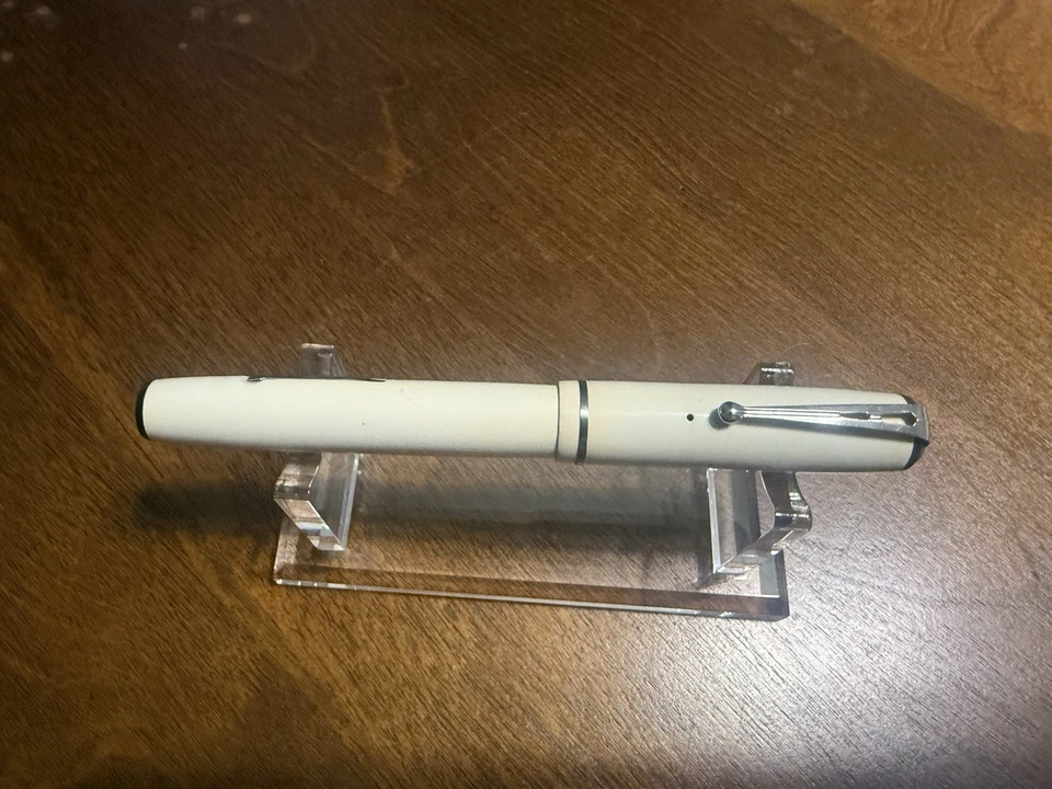 Pluma Estilográfica Esterbrook Doctor Blanca Rara Foto 2 de 4