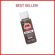 Apple Barrel Acrylic Paint in Assorted Colors 2 oz , 20512, Burnt Umber