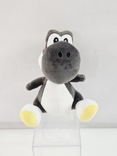 Super Mario Nintendo Little Buddy 2018 Gray Black Yoshi Plush Stuffed Animal 8"