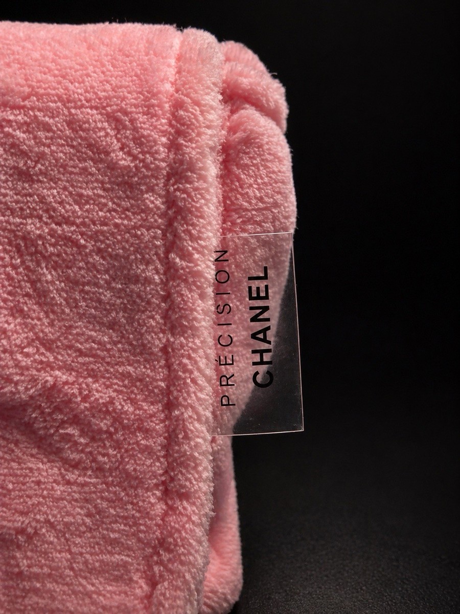 CHANEL Precision Pink Terry Cloth CC Flap Bag Y2K VIP Gift Plush