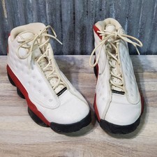 Nike Air Jordan 13 Retro Basketball Shoes Red White 414574-122 Boys Size 7Y