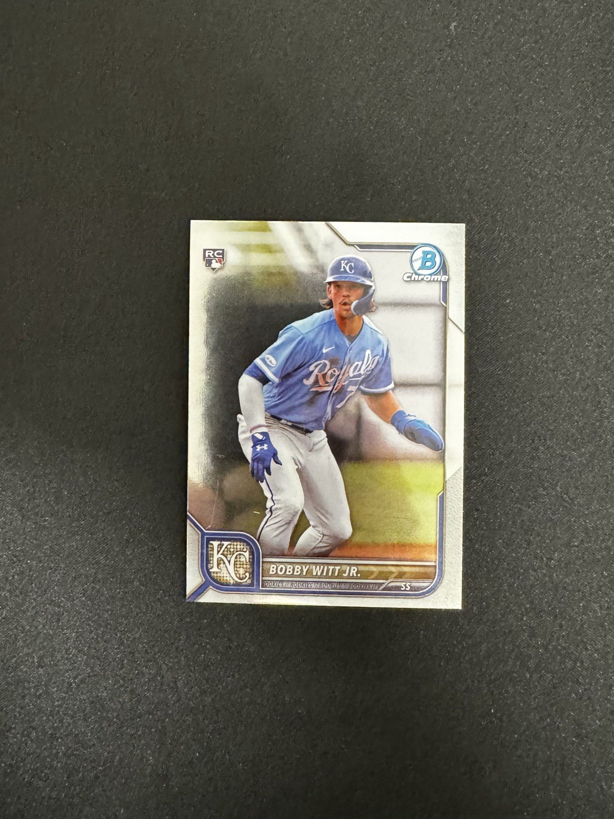 2022 Bowman Chrome Kansas City Royals Shortstop Bobby Witt Jr. #77 (RC)