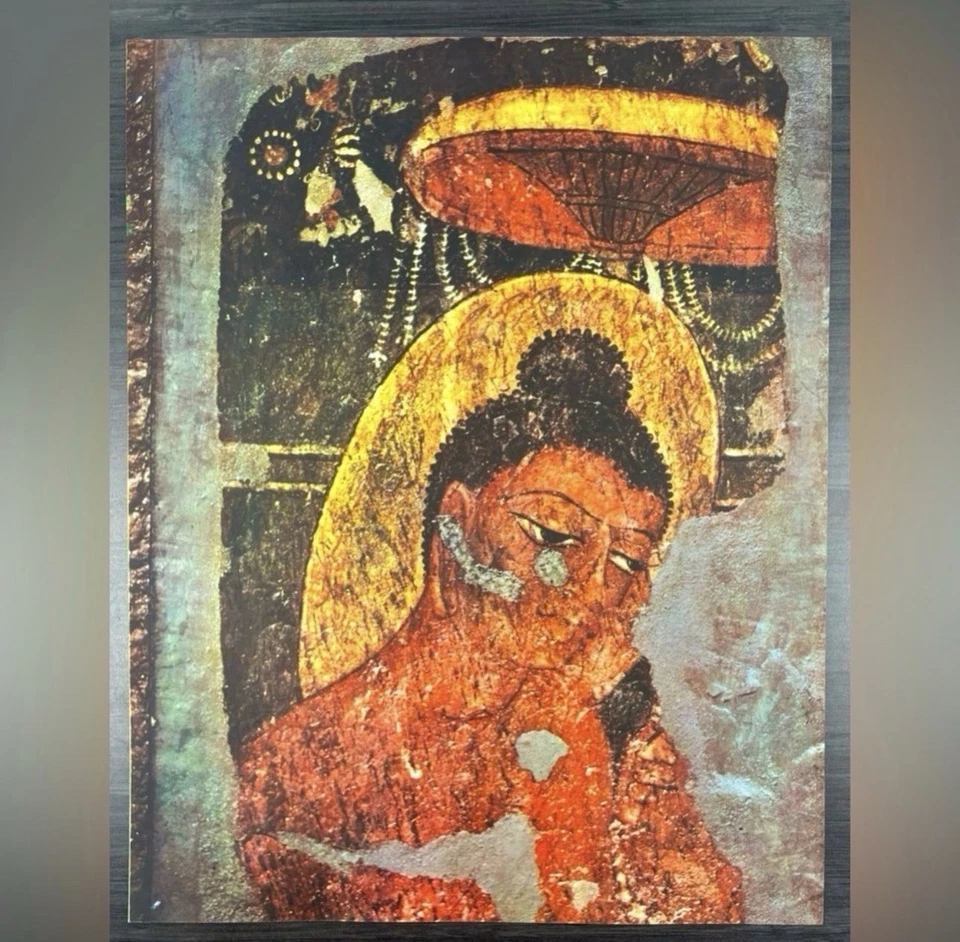 Buda Original Antigo Vintage Fine Art ÍNDIA Impressão Pôster Ajanta Cavernas Parede - Imagem 2 de 4
