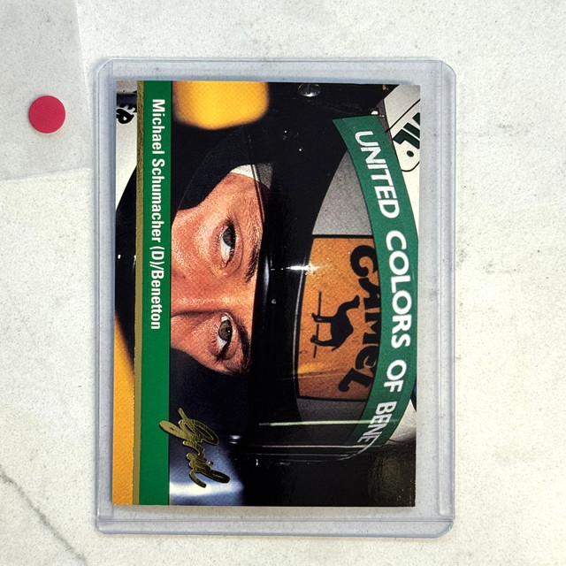 1992 Grid Motorcard Formula 1 F1 #84 MICHAEL SCHUMACHER Rookie Rc