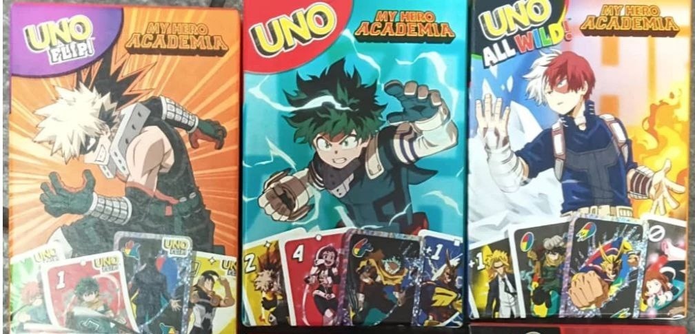 2026 Mcdonald's My Hero Academia Uno Cards Happy Meal