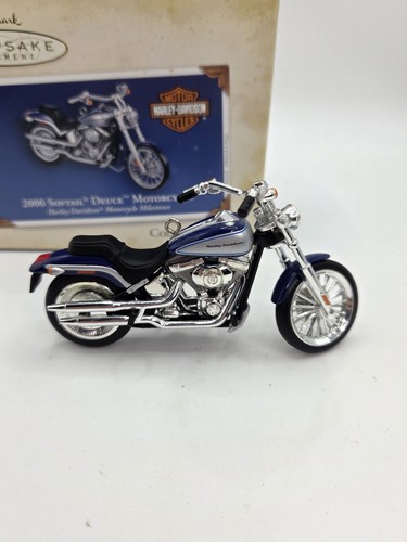 Ornement moto Softail Deuce Hallmark Keepsake Harley Davidson 2000 2005 - Photo 4 sur 5