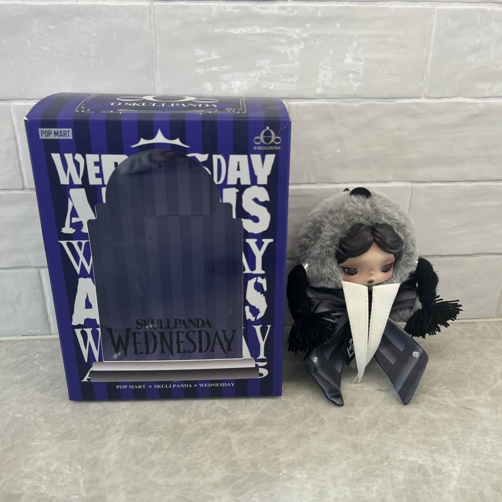 SKULLPANDA × Wednesday Plush Classic Dress Version POP MART Authentic Us Seller