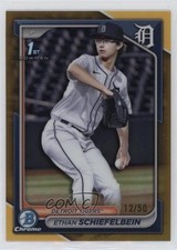 2024 Bowman Draft Chrome Gold Refractor 12/50 Ethan Schiefelbein #BDC-7 0xh3