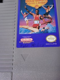 Gold Medal Challenge 92 Nintendo NES Authentic Game w/ Manual + Sleeve - Tested